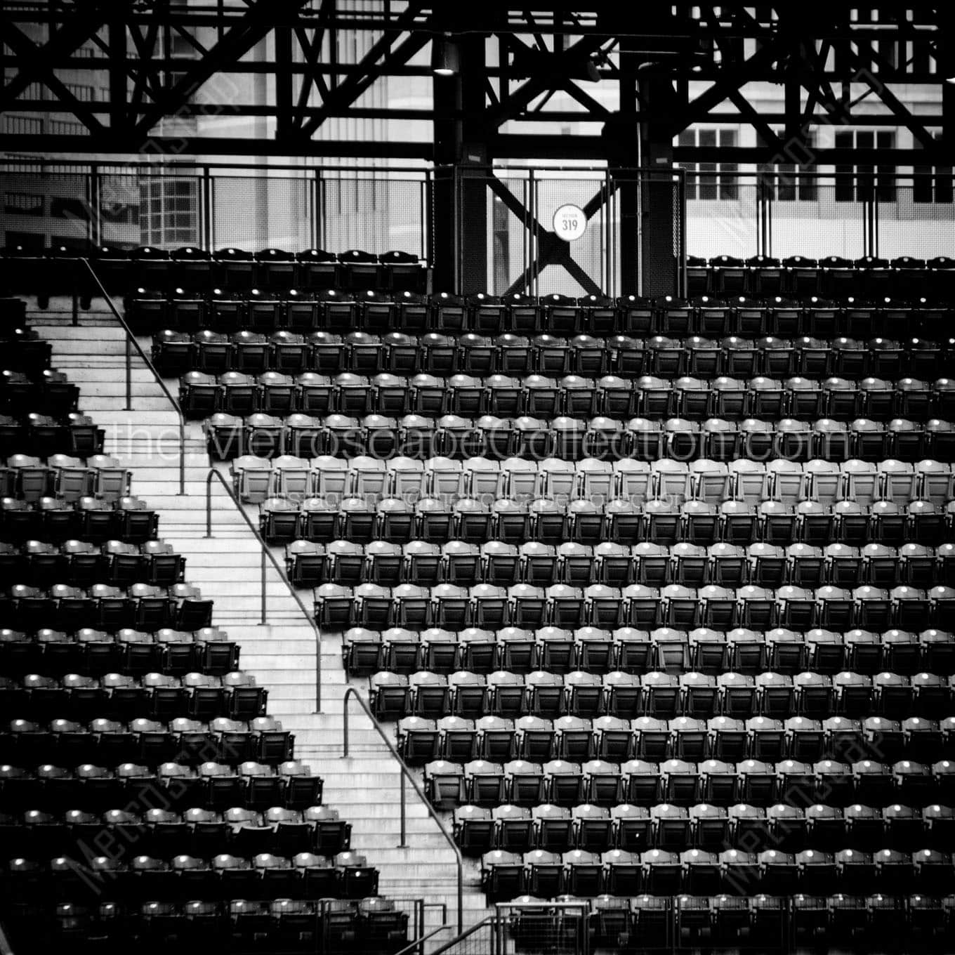 purple row coors field 5280 feet Black & White Wall Art