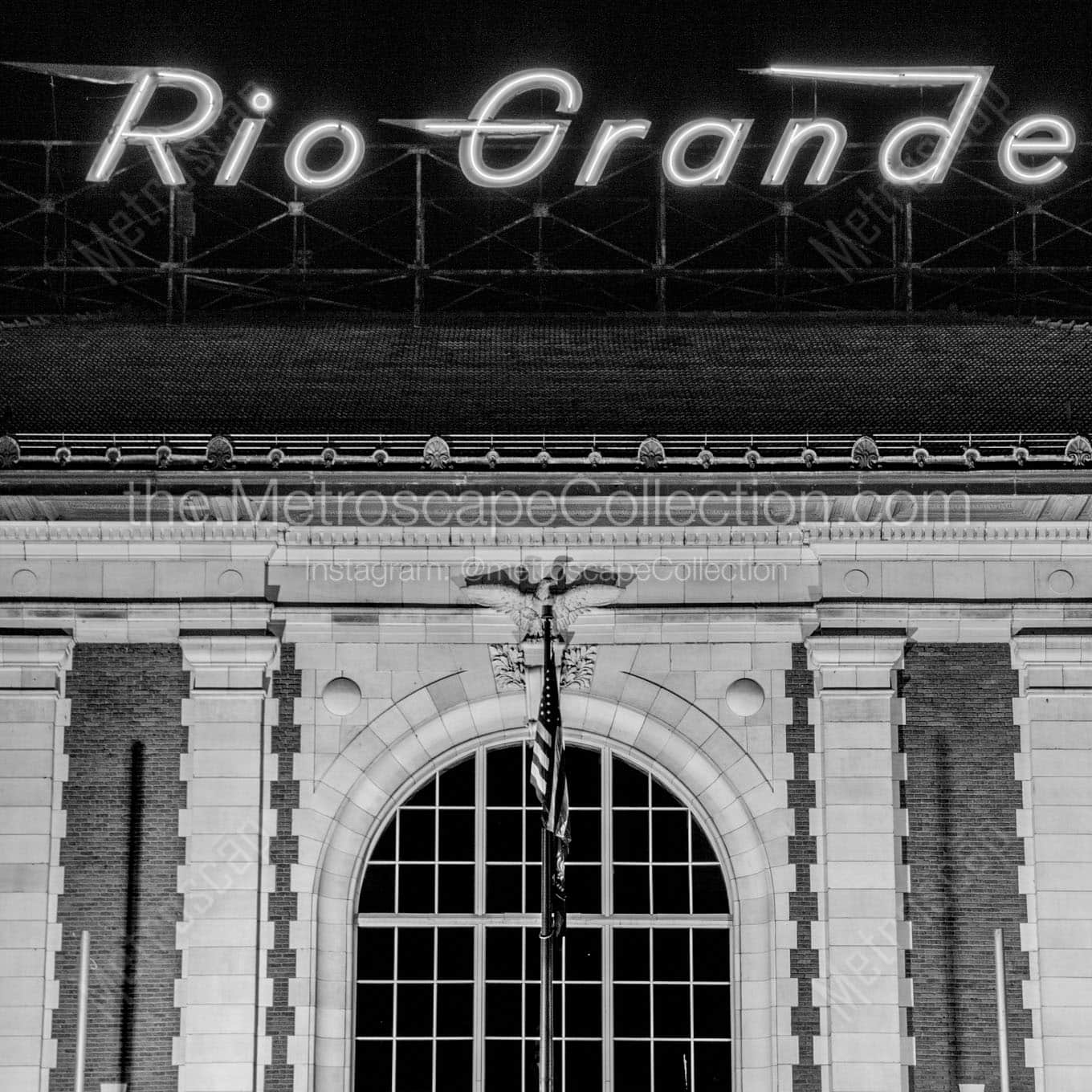 rio grande station Black & White Wall Art