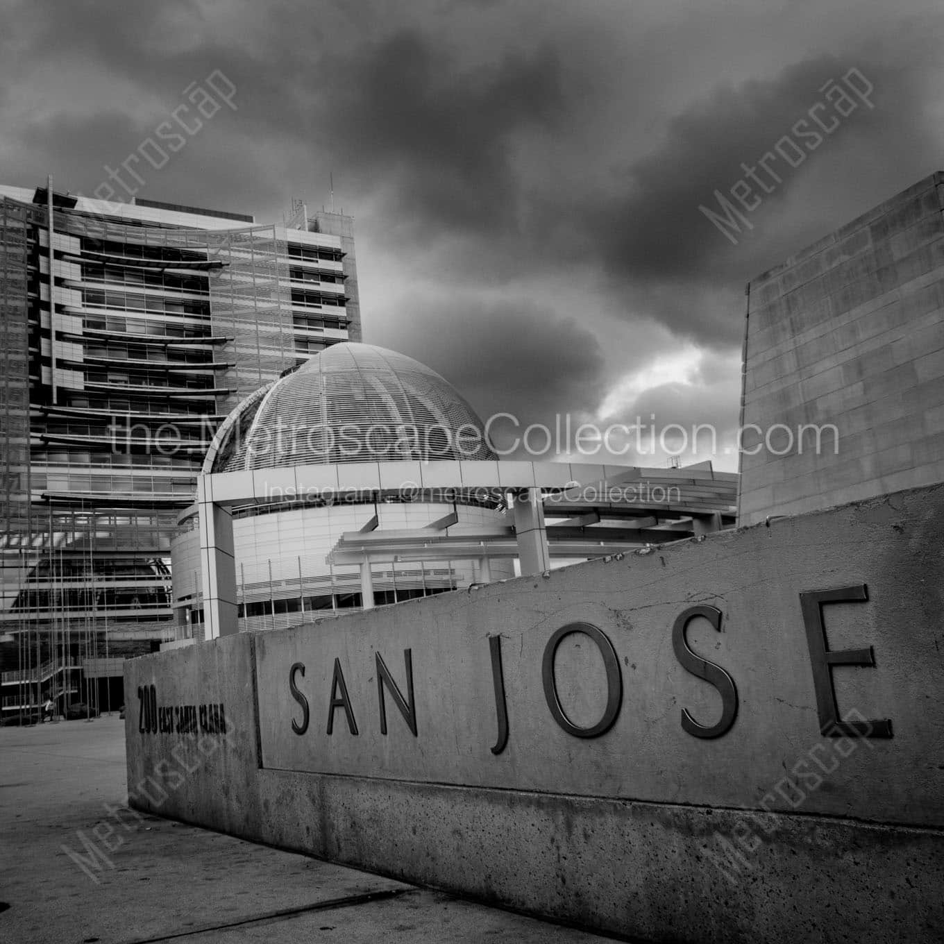 san jose municipal complex Black & White Wall Art