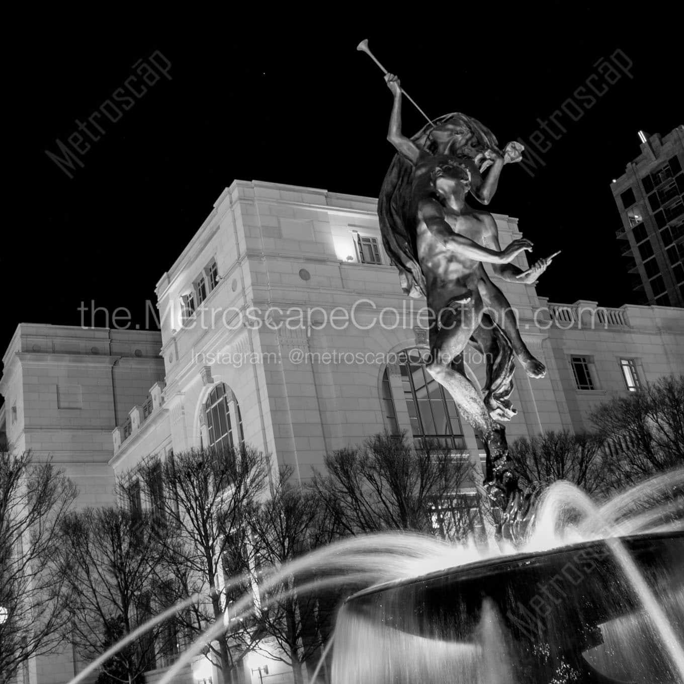 schermerhorn symphony center at night Black & White Wall Art