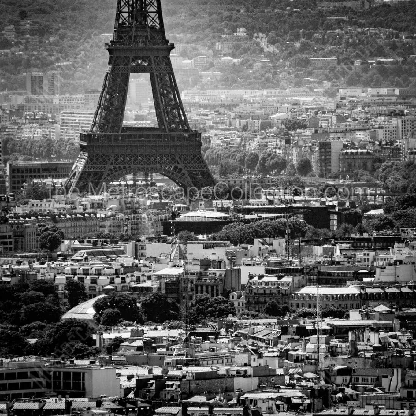 septemie arrondissement de sacre coeur Black & White Wall Art