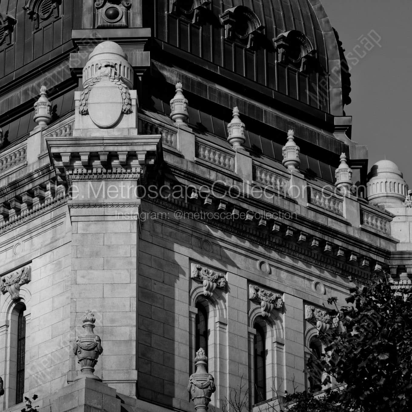 st mary basilica dome Black & White Wall Art