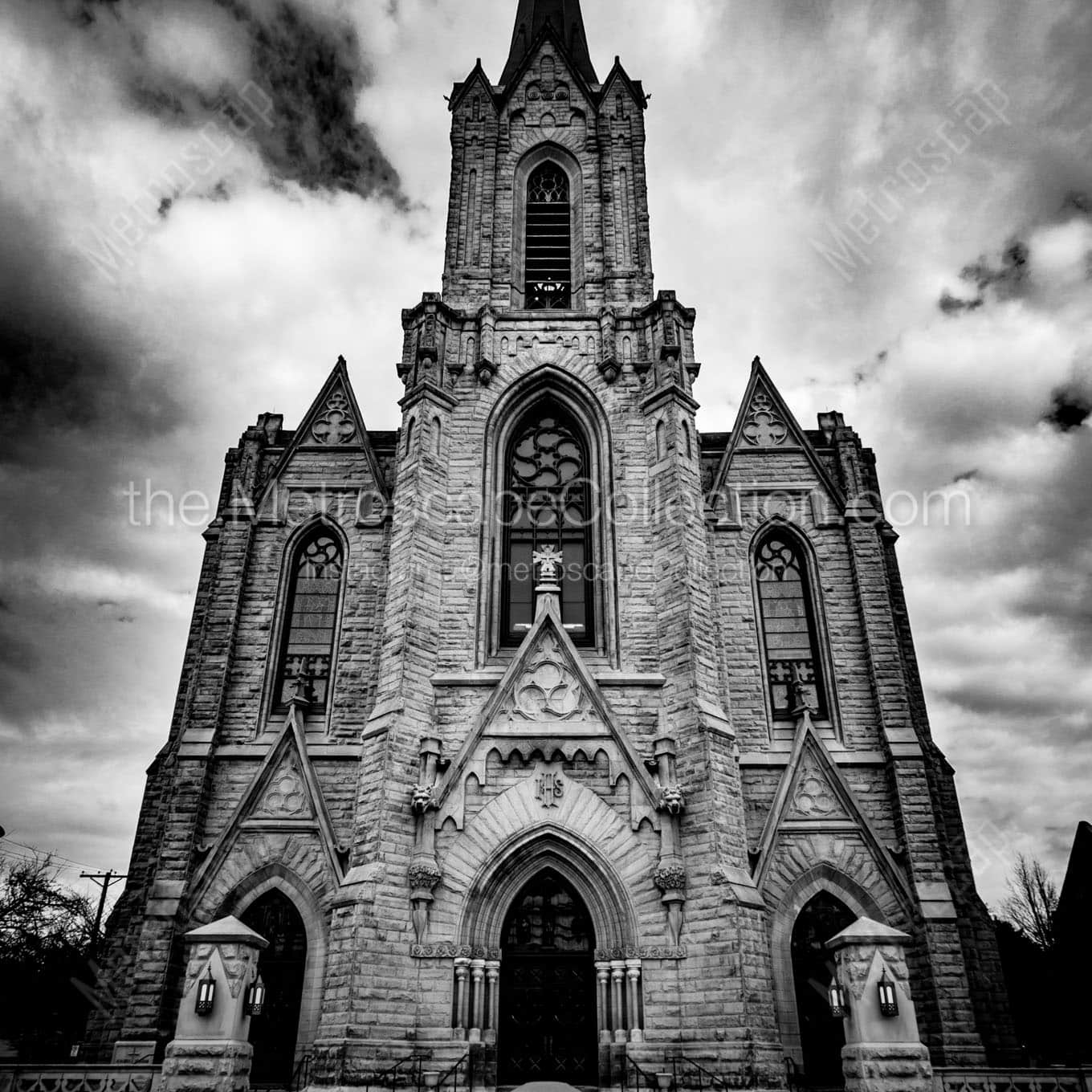 st patricks church Black & White Wall Art