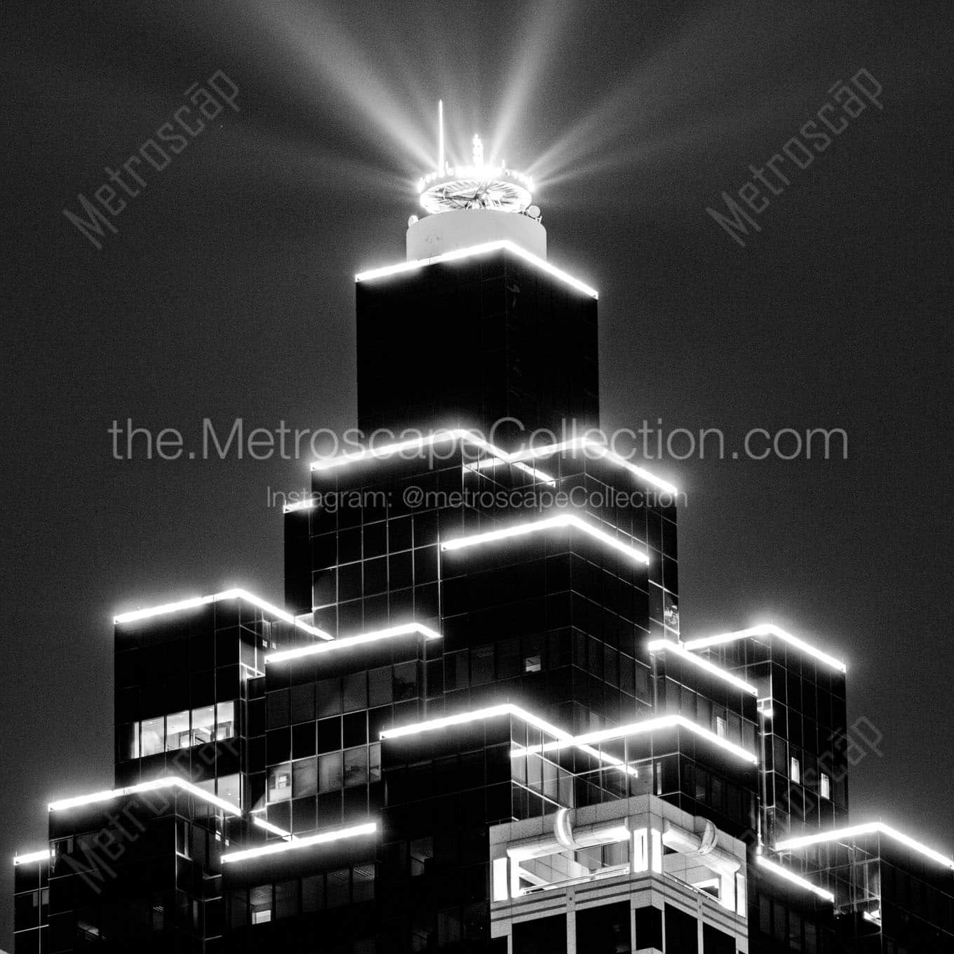 suntrust plaza building Black & White Wall Art