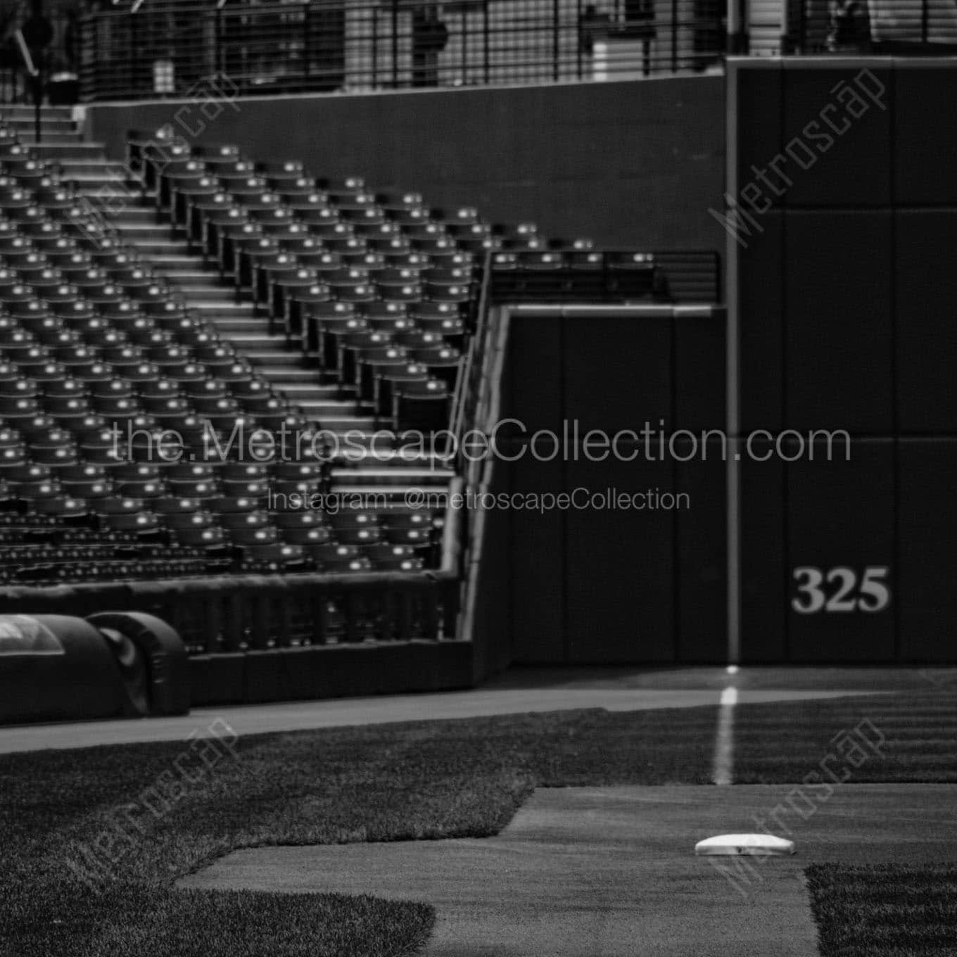 third base line jacobs field Black & White Wall Art