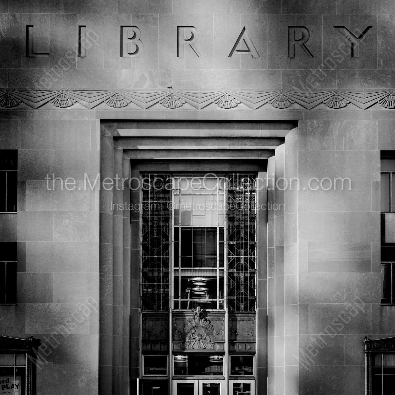 toledo public library Black & White Wall Art