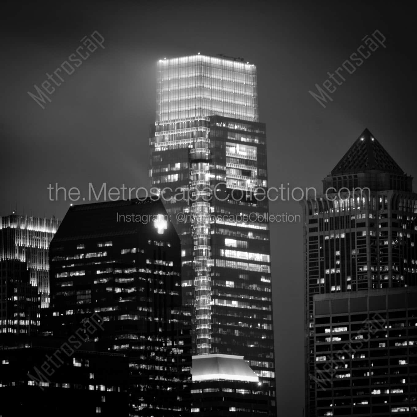 top comcast tower Black & White Wall Art