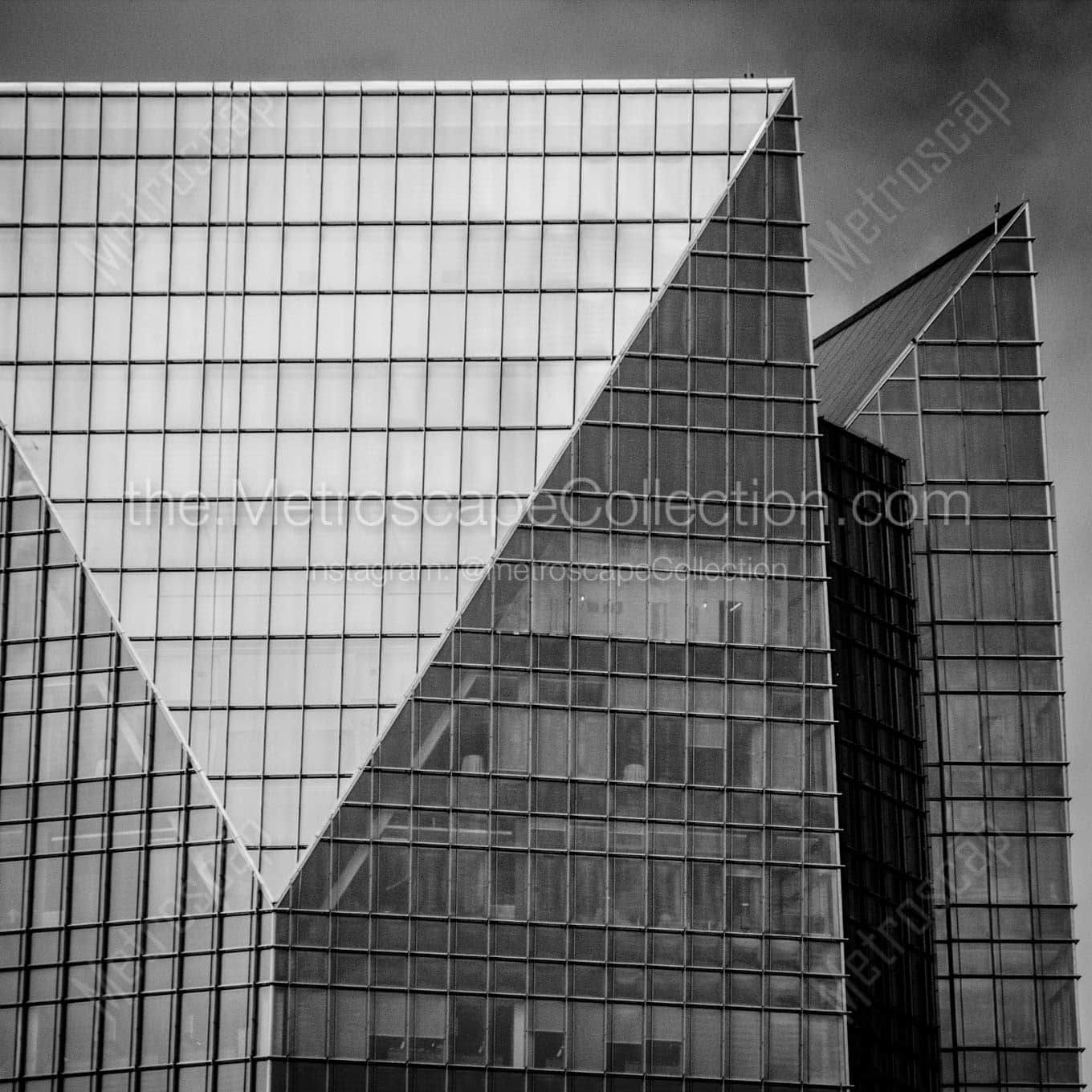 top devon energy tower Black & White Wall Art