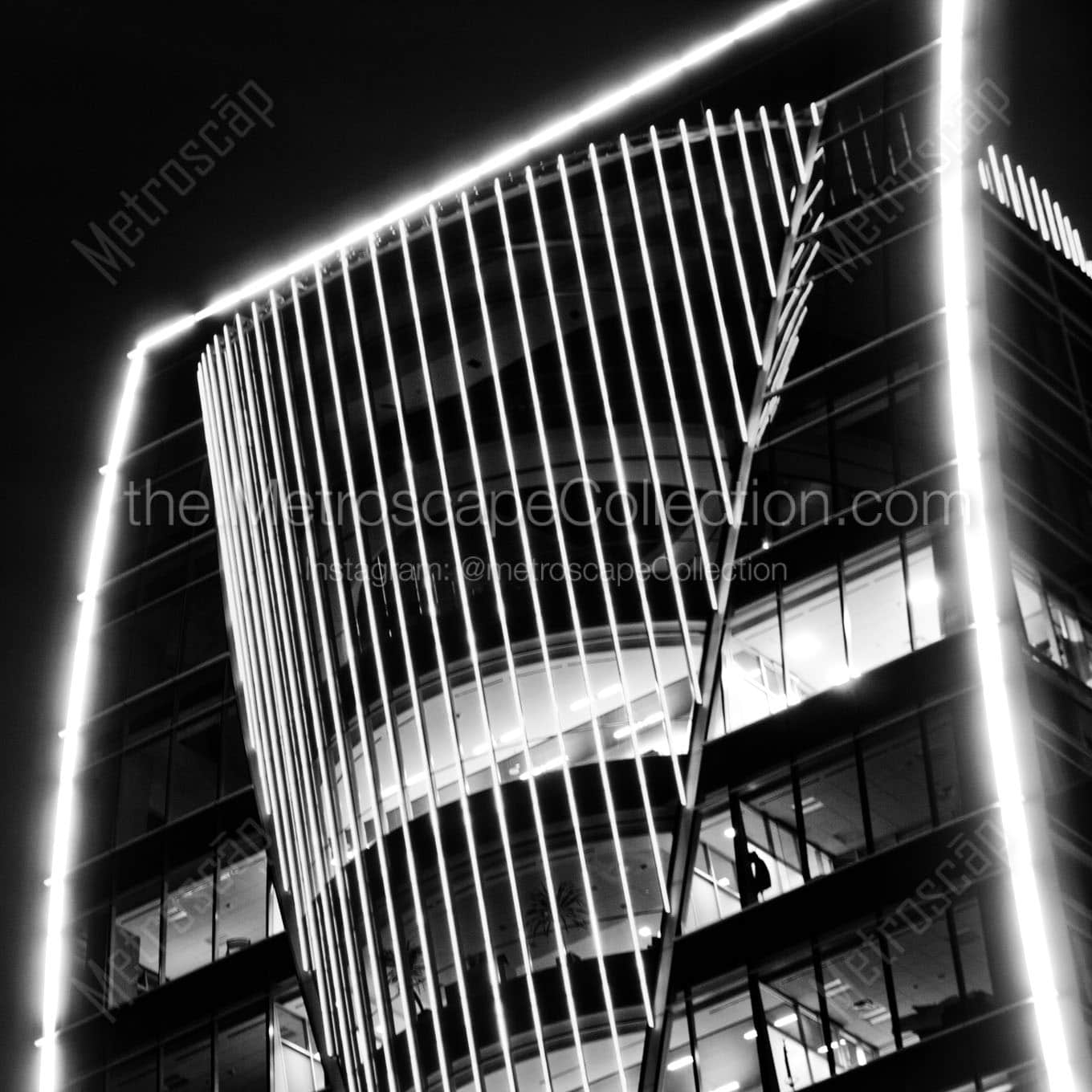 top hunt group building Black & White Wall Art