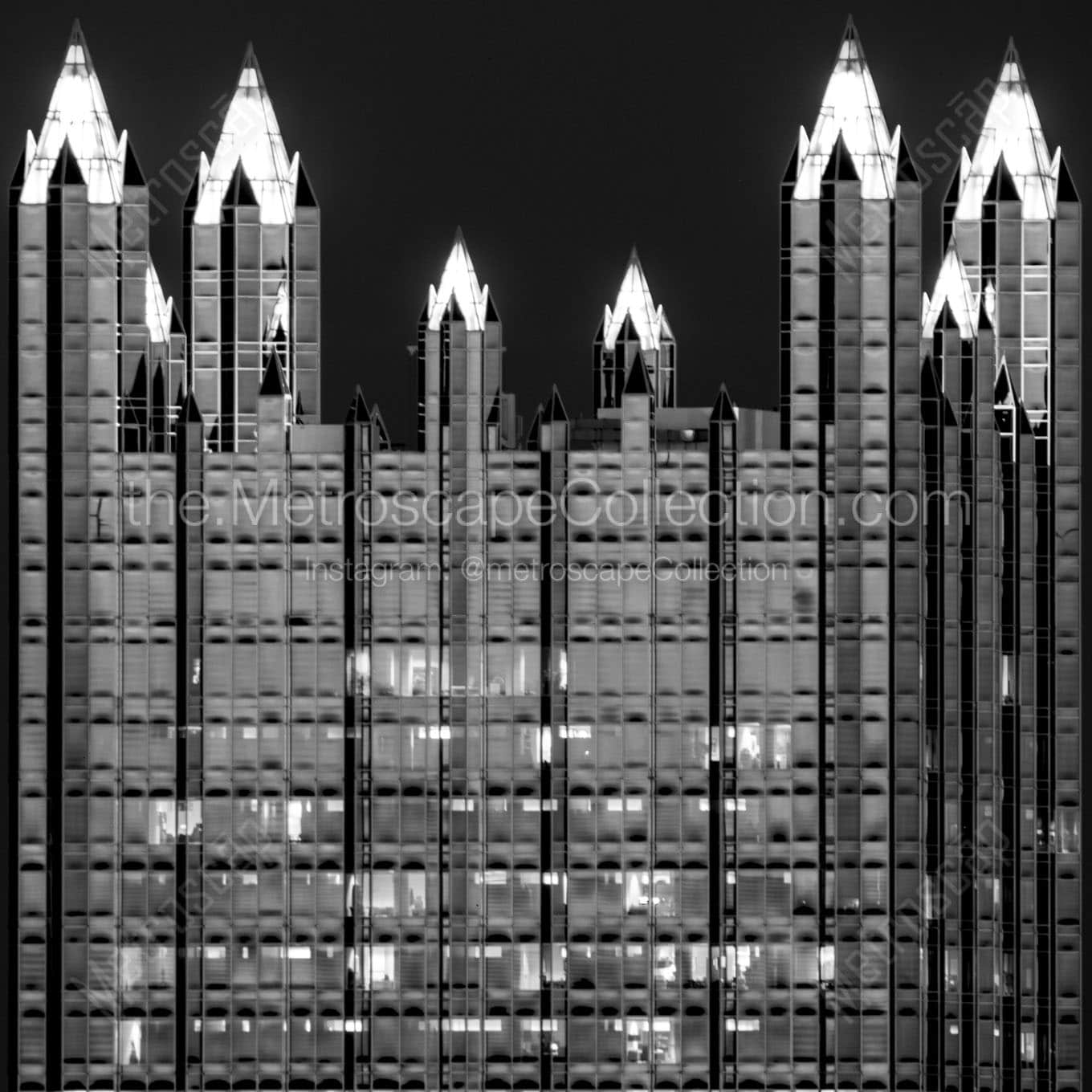 top of ppg building Black & White Wall Art