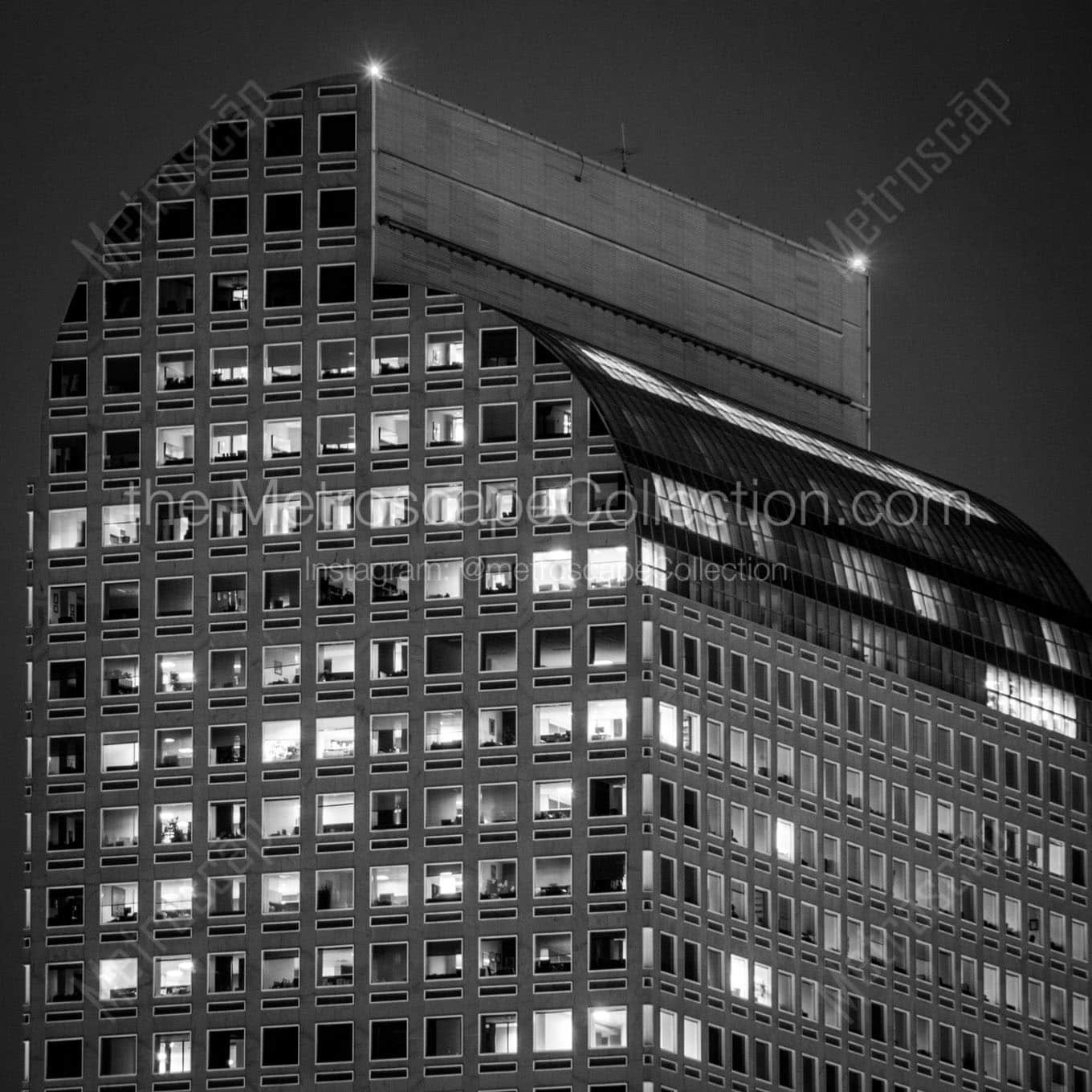 top of mailbox building Black & White Wall Art