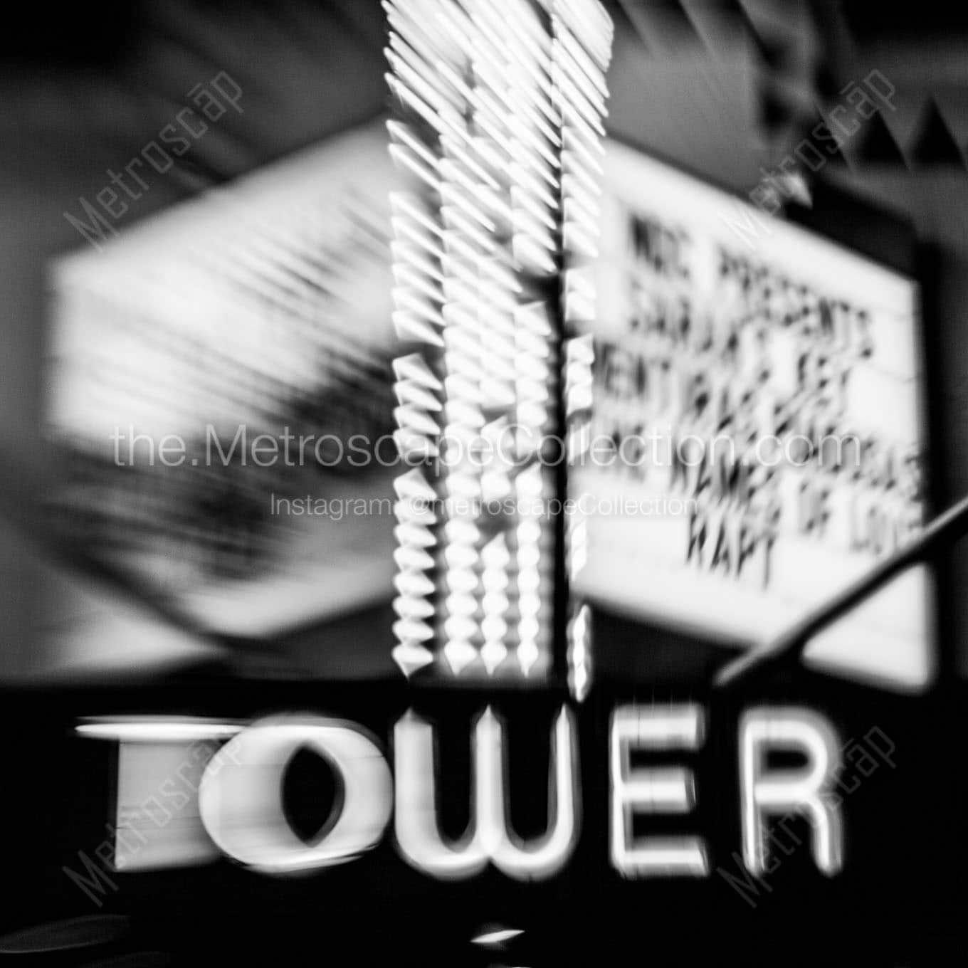 tower theater little havana Black & White Wall Art