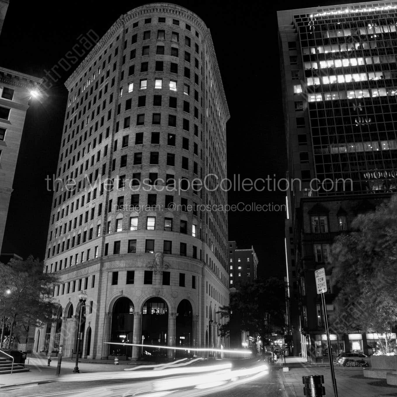 turks head building weybosset westminster Black & White Wall Art