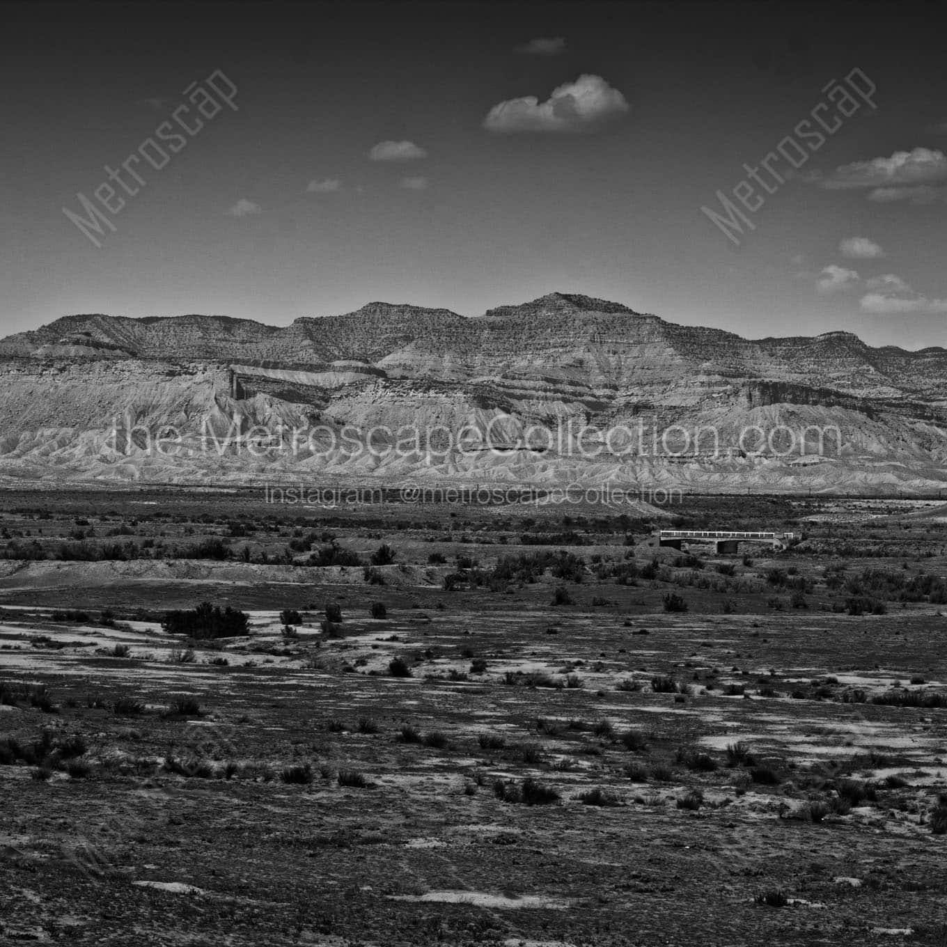 uinta mountains Black & White Wall Art