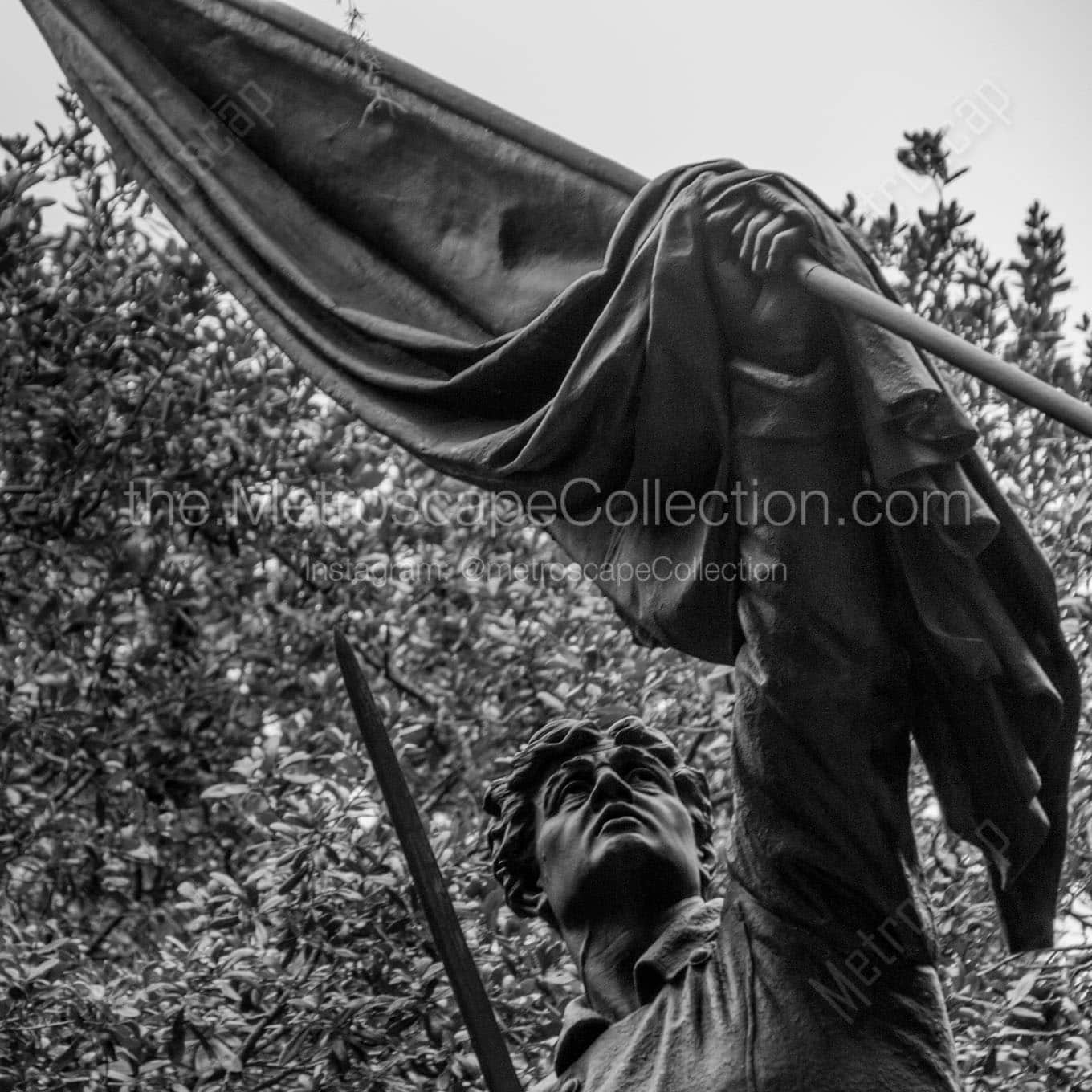 william jasper flag monument Black & White Wall Art