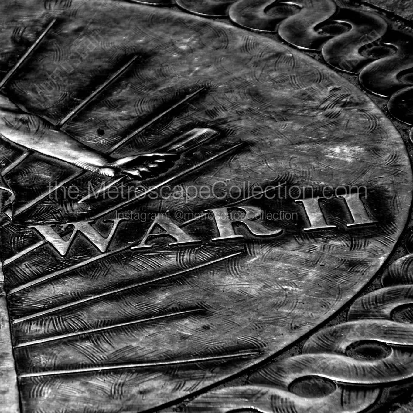world war ii seal Black & White Wall Art